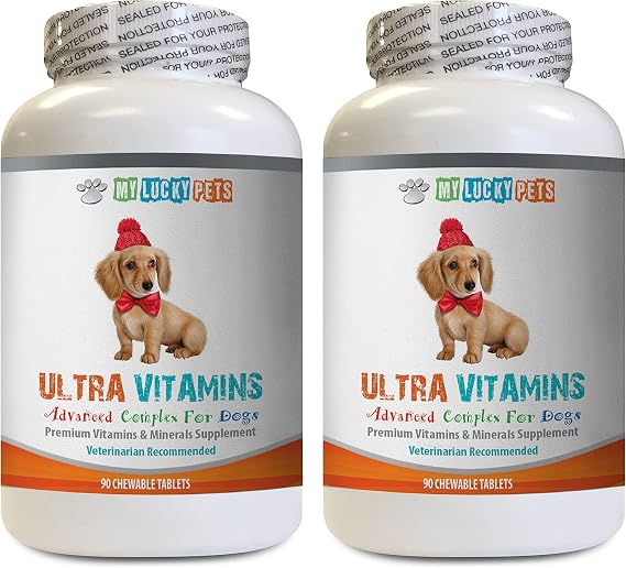 Dog Immune Bites - Dog Ultra Vitamins - Veterinarian Recommended - Immune Support - Hair Skin Eyes and Bones Support - Dog Vitamin b Supplement - 2 Bottles (180 Treats)