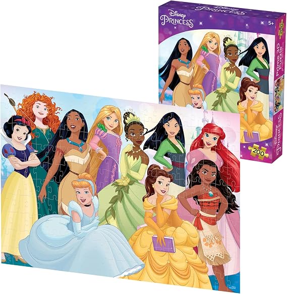 Prime 3D Disney Princess Collection, 200-Piece 3D Jigsaw Puzzle, 24x18 | Officially Licensed - Immersive 3D Lenticular Effect - Premium Cardboard Pieces - Ages 6+