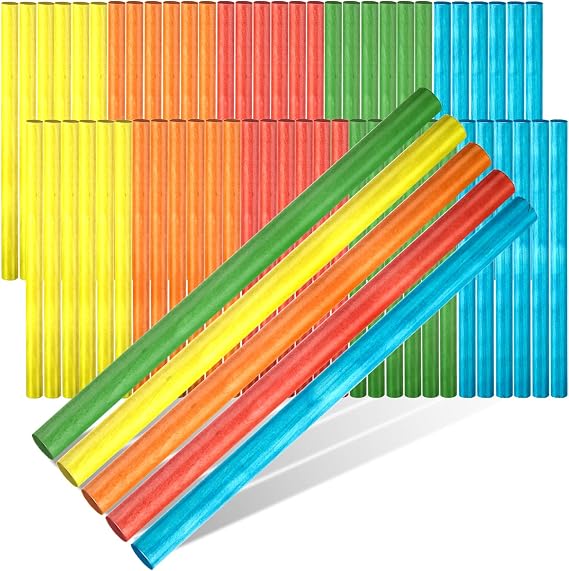 Yookeer 30 Pcs Rhythm Sticks for Kids Bulk, 20 cm/ 8 Inches