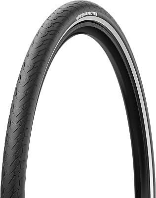 Michelin Protek Clincher Tires 700x35 & 40 Black Reflective Anti-Puncture Road & Touring E-Bike Tubeless-Ready Components