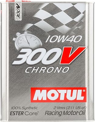 Motul MTL104243 300V 10w40 Racing Oil, 2 Liter
