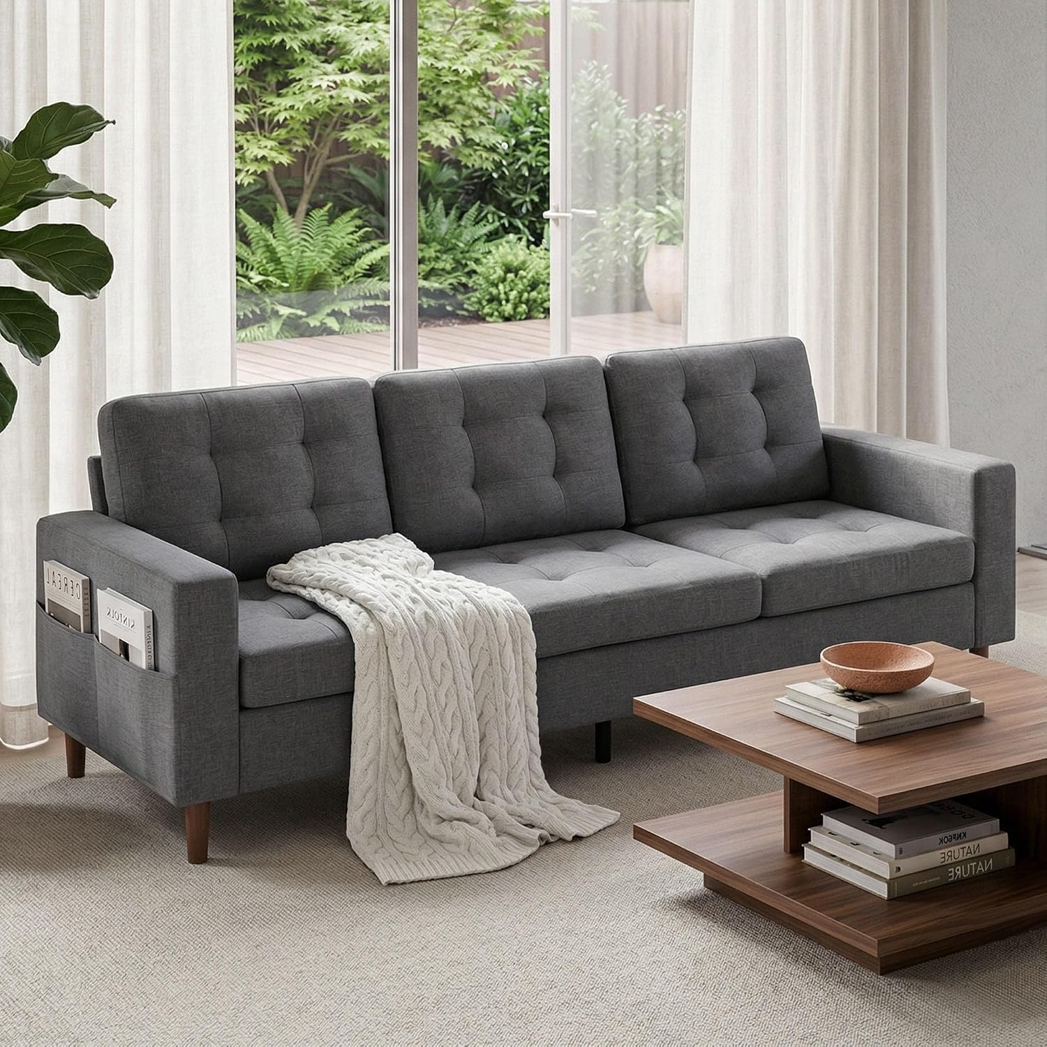 GRAVFORCE Sofa 3 Seater (Dark Grey)