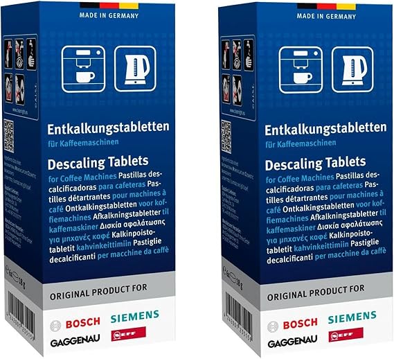 Descaling tablets for Bosch Tassimo Siemens Gaggenau Neff coffee machine