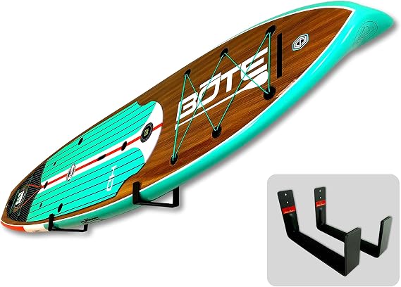 StoreYourBoard Paddle Board Wall Mount Rack, Felt Padded, Holds 50 lbs
