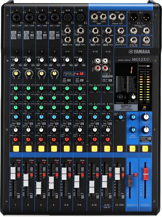 Yamaha Mg12Xu 12-Input 4-Bus Mixer With Effects