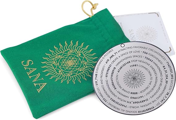 SANA Numerana Home, Office and Business Space Activator with Grabovoi Numbers and Sacred Geometry for Protection, Energy Harmoniser Plate for Abundance and Wellbeing at Home, Office, Business