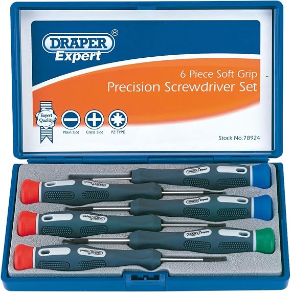 Draper Expert 78924 6-Piece Soft-Grip Precision Screwdriver Set