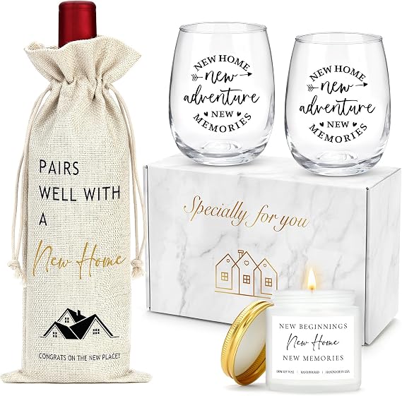 House Warming Gifts New Home Gift Ideas Cool Housewarming Gift Baskets New Apartment Unique Housewarming Blessing Gifts for Women, Men, Couple, First Time Home Buyers, Homeowners, Family