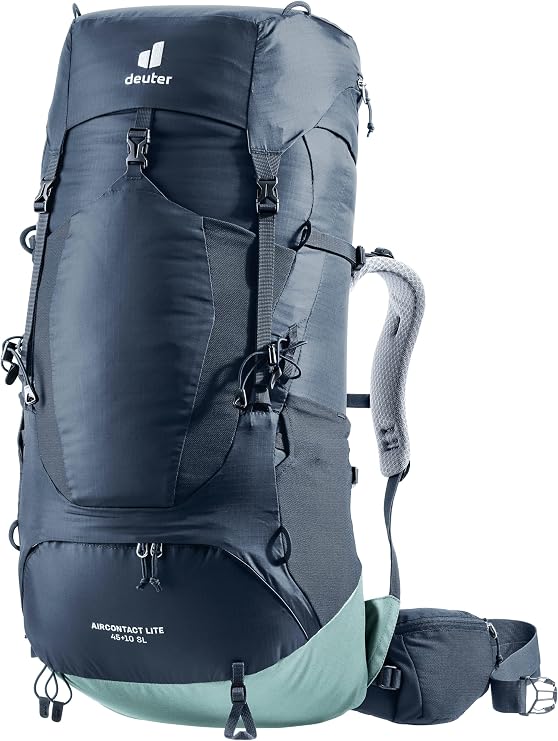 Deuter Womens Aircontact Lite 45 + 10 SL, Lightweight Backpacking & Hiking Backpack, 45 + 10 Liters