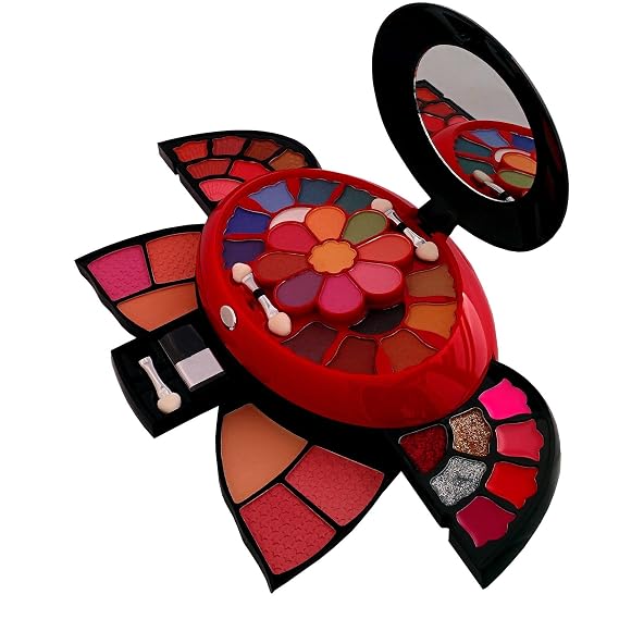 Cameo 41 Pieces One Touch Makeup Kit with Eyeshadow, Blush and Presspowder