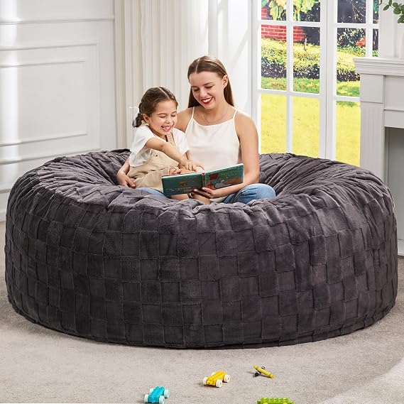Hobestluk Giant Bean Bag Chairs 6FT Oversized BeanBag Chair for Adult Jumbo