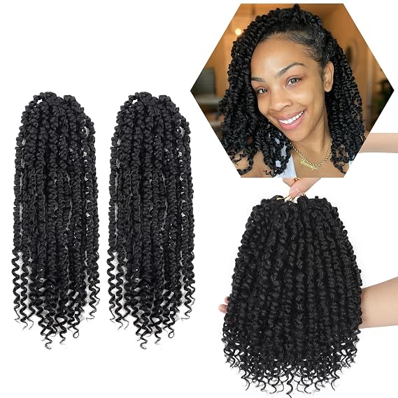 Bileaf Passion Twist Crochet Hair 10 Inch Pre-twisted Short Crochet Twist