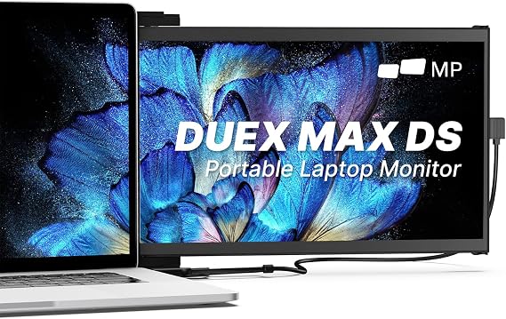 Mobile Pixels Duex Max DS Portable Monitor for Laptops (2026 Upgraded)