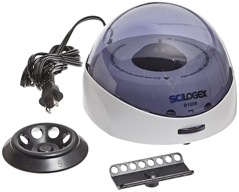 91003141 Model D1008 EZeeMini Centrifuge with Blue Lid, US Plug, 110/240V