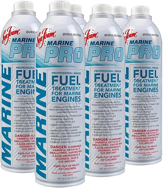Sea Foam Marine PRO Marine Fuel System Treatment MP20, 20 oz, Pack of 6