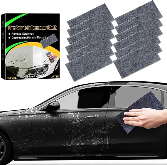 Nano Car Sparkle Cloth for Car Scratches, 2025 New Car Scratch Remover Cloth Easily Repair Scratches Paint, Nano Car Sparkle Cloth Scratch Remover, Car Paint Deep Scratches Repair (12pcs)