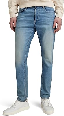 G-STAR Raw - Mens 3301 Slim Jeans, Color Sun Faded Waterside, Size: 26W x 30L