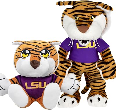 Bleacher Creatures Mike The Tiger Mascot Bundle: 10 Plush Figure & Kuricha Plushies