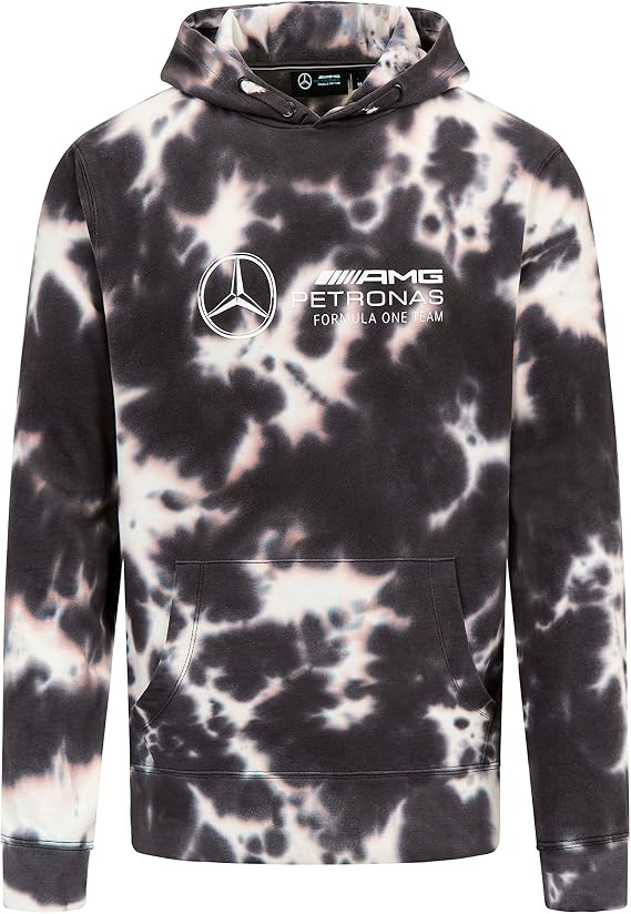 Mercedes AMG Petronas Formula One Team - Tie Dye Hoodie - Grey - Men - Size: L