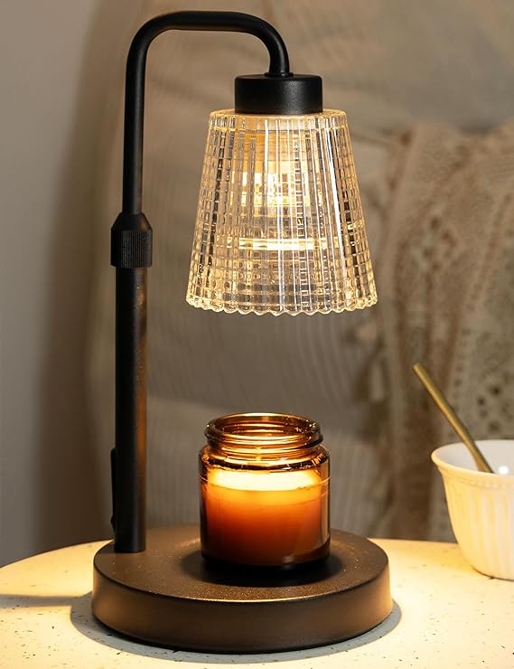 GODONLIF Candle Warmer Lamp with Timer, Birthday Gifts for Women Home Decor | 24h Cycle Timer Dimmable Wax Melt Warmer with 2 Bulbs, Fall Decor for Home Living Room Halloween Decorations Gifts for Mom
