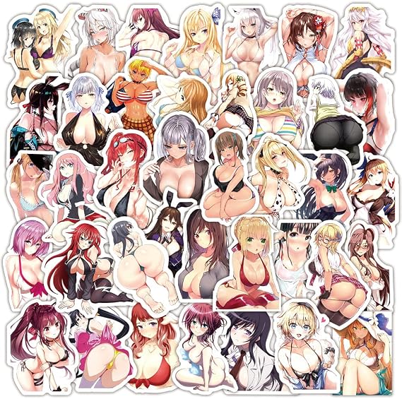 Sexy Girl Anime Girl Manga Girl Otaku Manga Idol Sexy Beauty Beautiful Sticker Decals 50 pieces LQC
