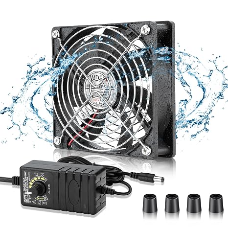 120mm x 25mm Small IP67 Waterproof Computer Cooling Fan