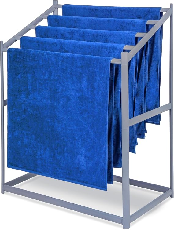 Coast Modern Pool Towel Rack Choose Your Color - Outdoor & Indoor 5 Beach Towel PVC Drying Rack