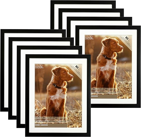Studio Decor Home Black Tyler Frame, 8 Pack