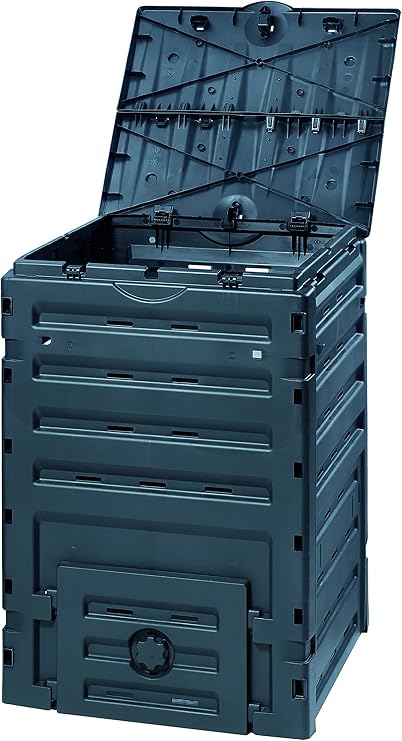 Exaco Trading Company 628001 Exaco Eco Basic Compost bin, 120-Gallon, Black