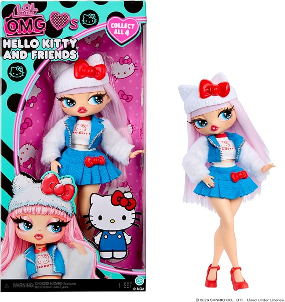 LOL Surprise OMG Loves Hello Kitty and Friends Hello Kitty Fashion Doll, Play & Display!