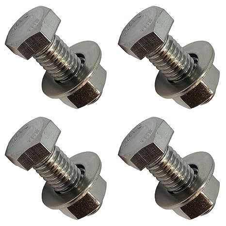 4mm x 20mm - 1.25 Pitch - 304 Stainless Steel Bolt - A2-70, Full Thread, Bright Finish, Machine Thread-Metric Includes Bolts + Nuts + WASHERS (10)