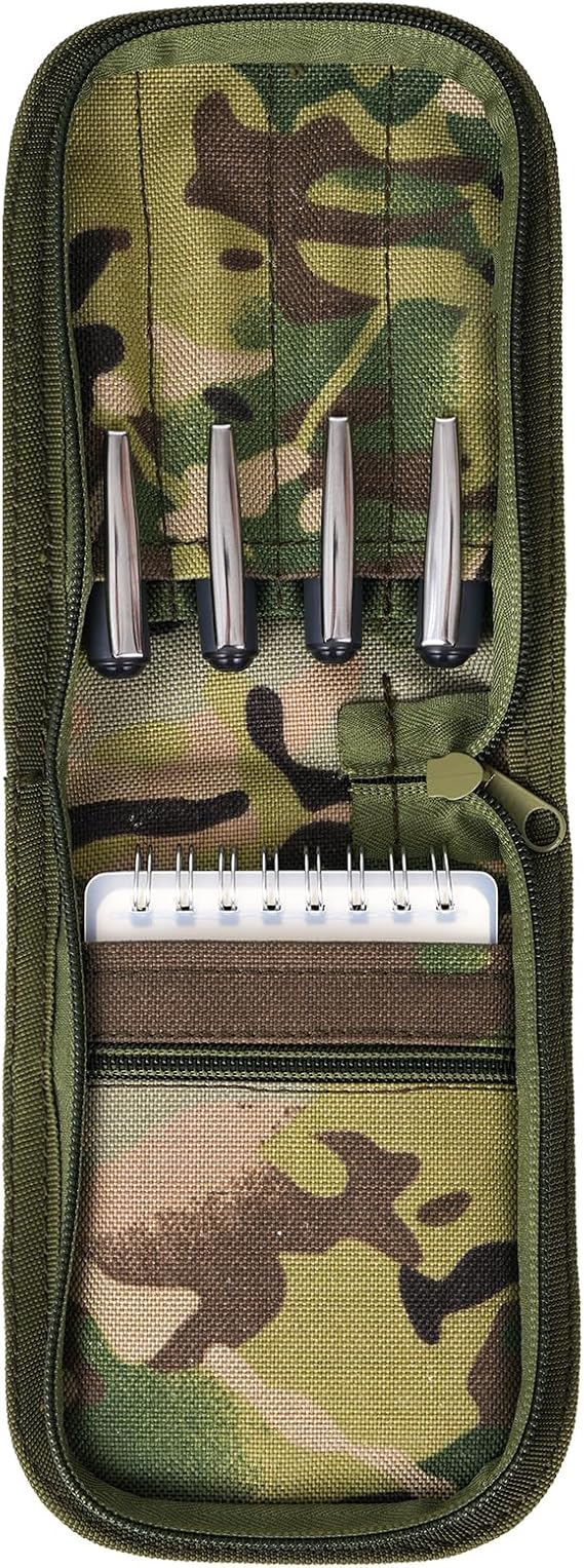 Tactical OCP Military Notebook Cover Army 3" x 5" Top Spiral Notepad Holder