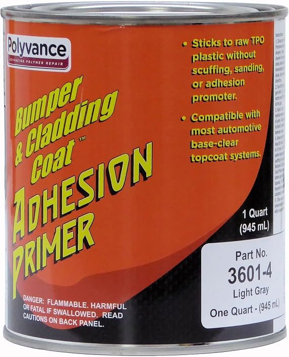 Polyvance Bumper and Cladding Coat Primer - Lt Gray, Quart