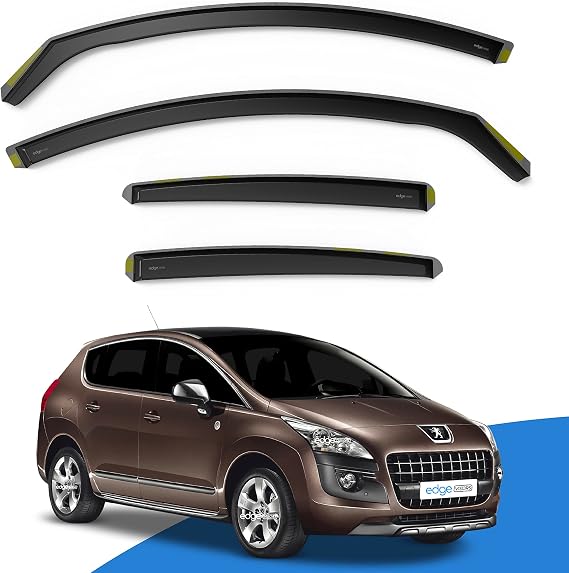 EdgeVisors Wind Deflectors Peugeot 3008 MK1 5Dr MPV 2008-2016 4pc