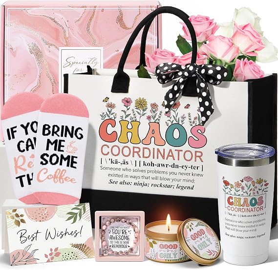 Thank You Gifts for Women Coworkers Bosses Day Chaos Coordinator Gifts Set
