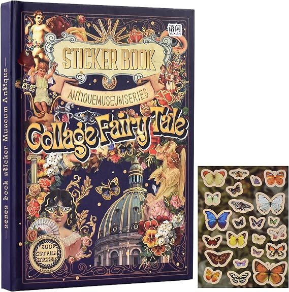 750Pcs Vintage Scrapbook Stickers Book,45 Sheets Pre-Cut Aesthetic Butterfly Flower Scrapbook Supplies,Junk Journal Stickers for Journaling Collage Decorative Bullet Planner DIY Arts