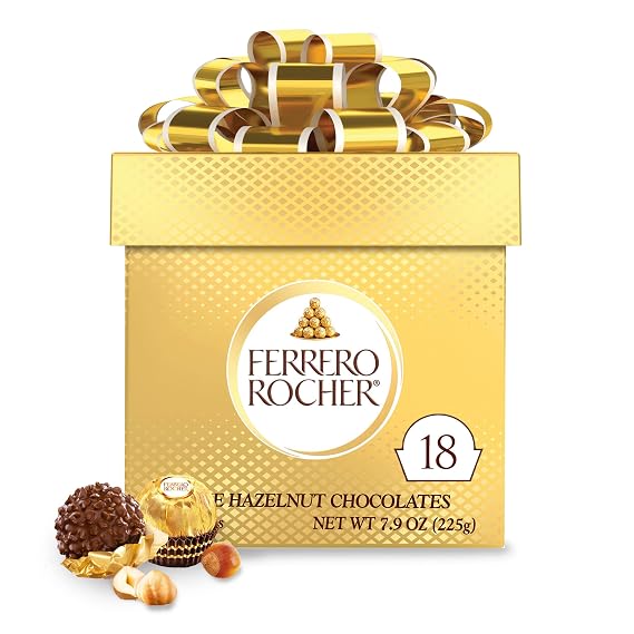 Ferrero Rocher Gift Cube, 18 Count,0.7 pounds
