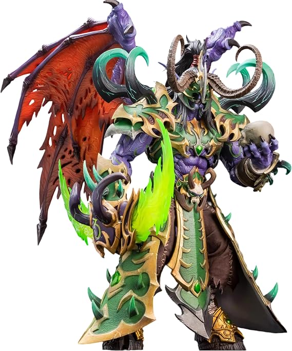 MEMORYTOYS 1/10 World of Warcraft Illidan the Demon Hunter-Limited Edition Black Corrupted Edition, Highly Detailed Articulated Collectible Figure for Adult Gamers & Fans-Action Figures