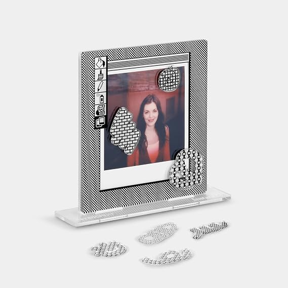 Retrospekt InstantArt Acrylic Instant Photo Frame Clear Acrylic Frame for Polaroid & Instax Film Photos, Desktop Display Stand