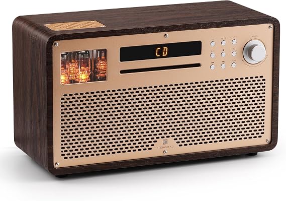 GLENCREAG VTS01 HiFi Vacuum Tube Speaker Amplifier with ECC82 Tubes