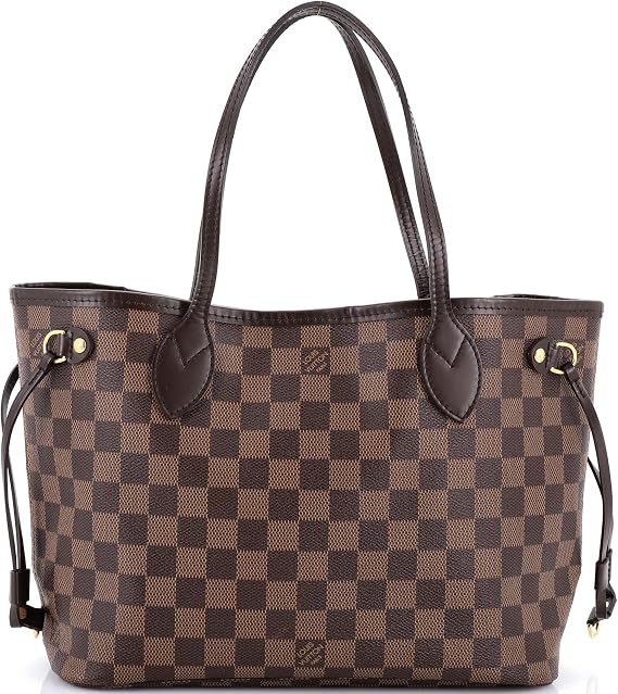 Pre-Loved Neverfull Tote Damier MM, Brown