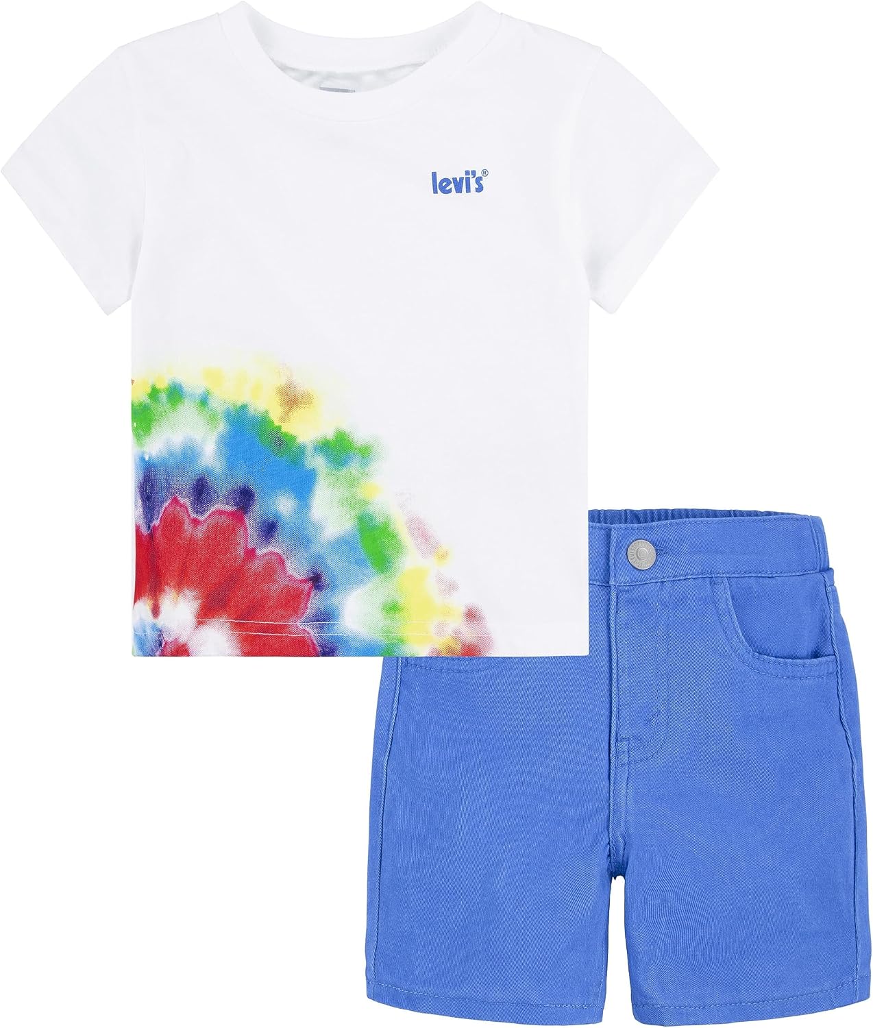 Levis baby-boys And Baby Graphic T-shirt and Shorts 2-piece Outfit Set