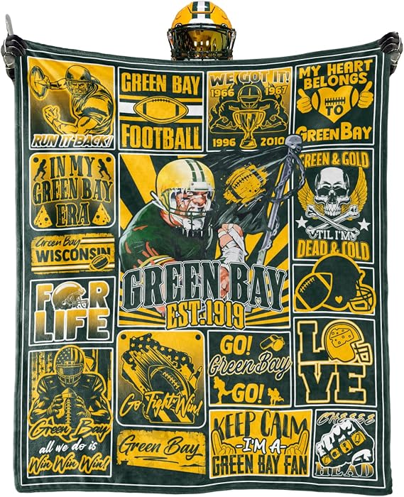 Football Blanket Merch for Men Football Gifts for Men Women 80"x60"