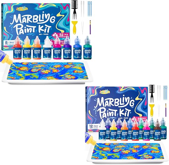 JUPITEARTH 112Pcs Water Marbling Paint