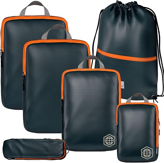 TRIPPED Travel Gear Extra Large Compression Packing Cubes 6-Piece Set