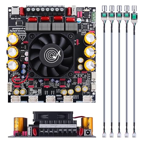 ZK-AS21P 2.1 Bluetooth Amplifier Board, Lead Type