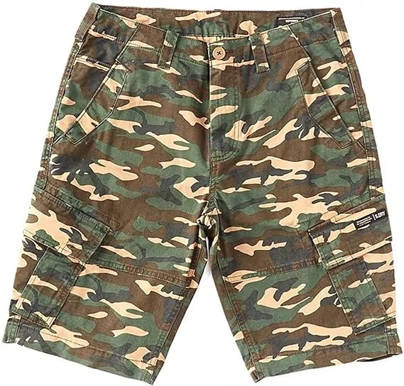 Superdry Camouflage Shorts Core 11" Inseam Camo Print Mens Cargo Shorts Size 30