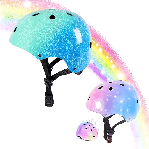 Kids Helmet for 2-3-5-8-14 Ages Girls and Boys, Ventilation and Impact Resistance Toddler Helmet for Multi-Sport Bicycle Scooter Inline Roller Skate and Skateboarding