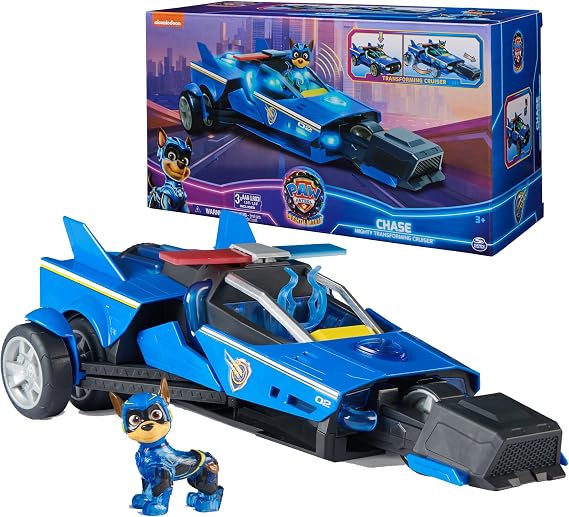 Paw Patrol Mighty Movie Chases Mighty Transforming Cruiser & Figure