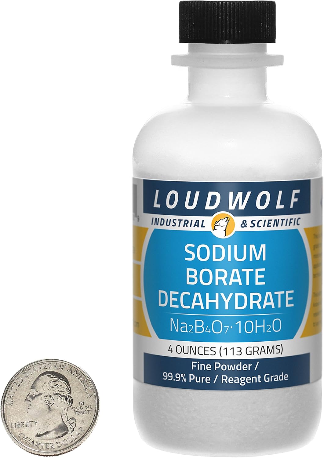 Sodium Borate Decahydrate “Borax”  Fine Powder  4 Ounces  99.9% Pure